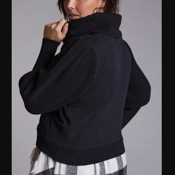 NWT Anthropologie Dolan Left Coast Cowl Neck Pullover Size 3X Black Gift - Picture 5 of 11